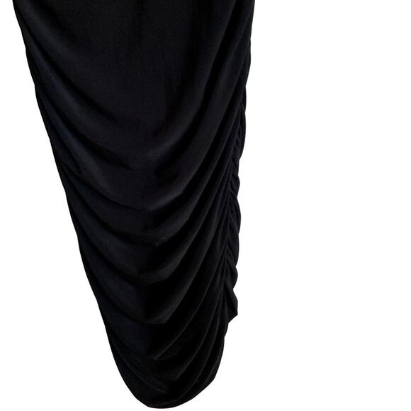 Lulus Black Ruched Open Back Long Sleeve Mini Dress Size XS NWT - Picture 5 of 16